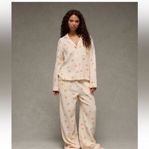 American Eagle Outfitters Gauze Pumpkin Pajama Set XXL